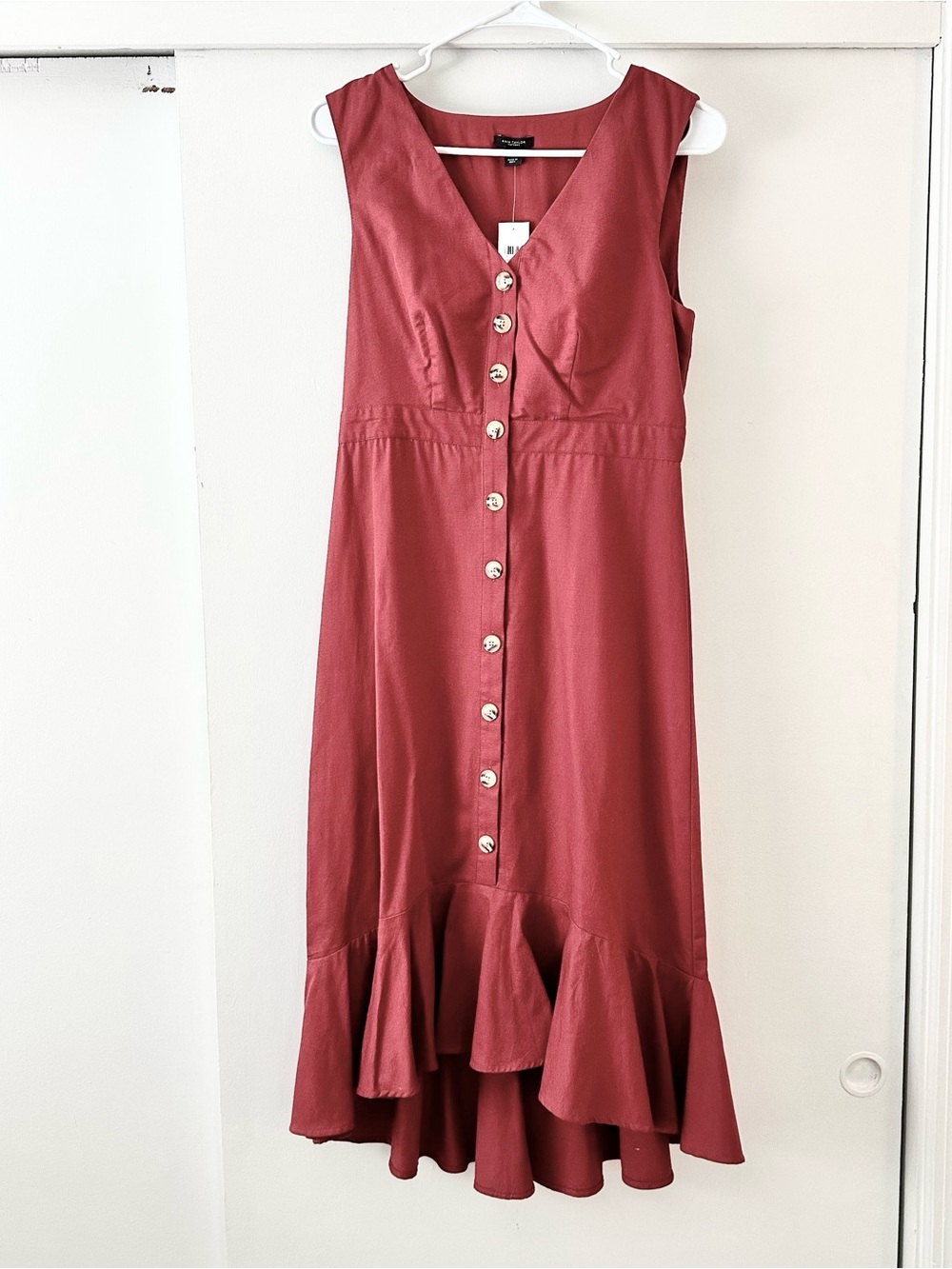 NWT Ann Taylor Ruffle Hem Dress